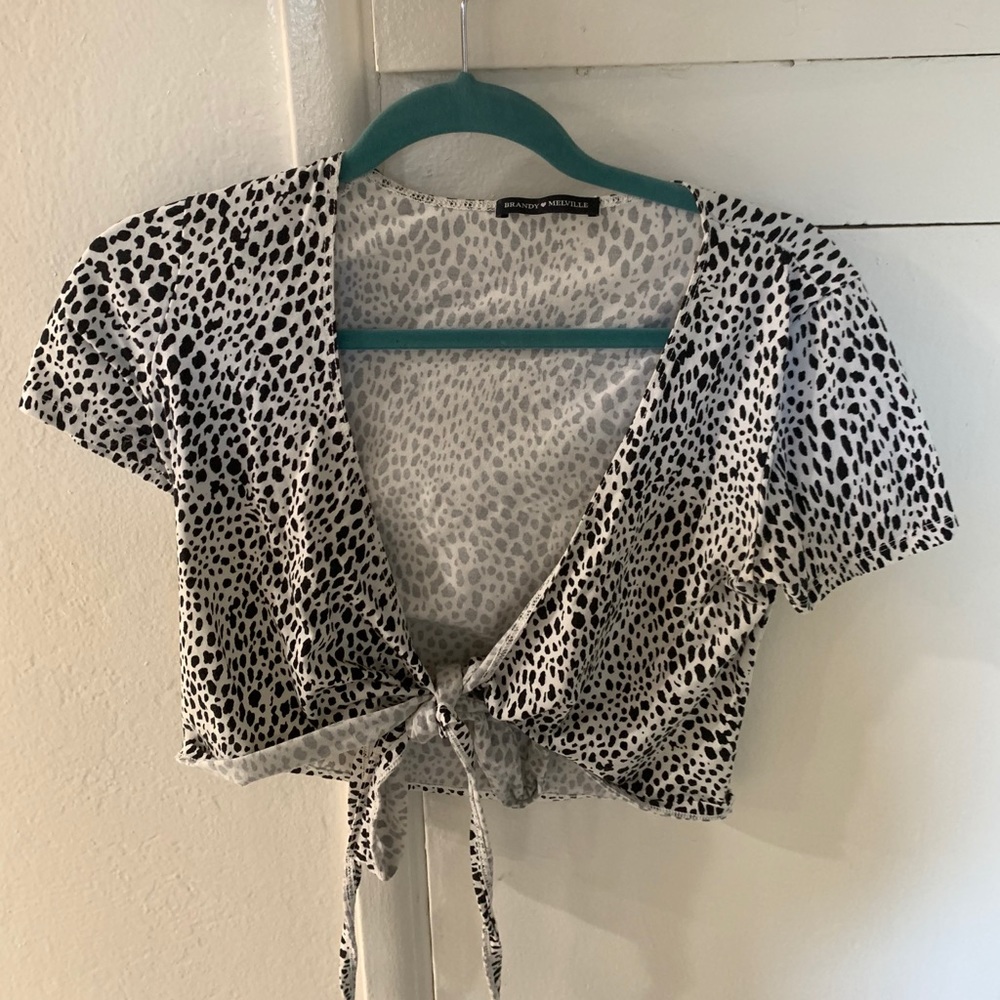 Brandy Melville Tie Crop Top